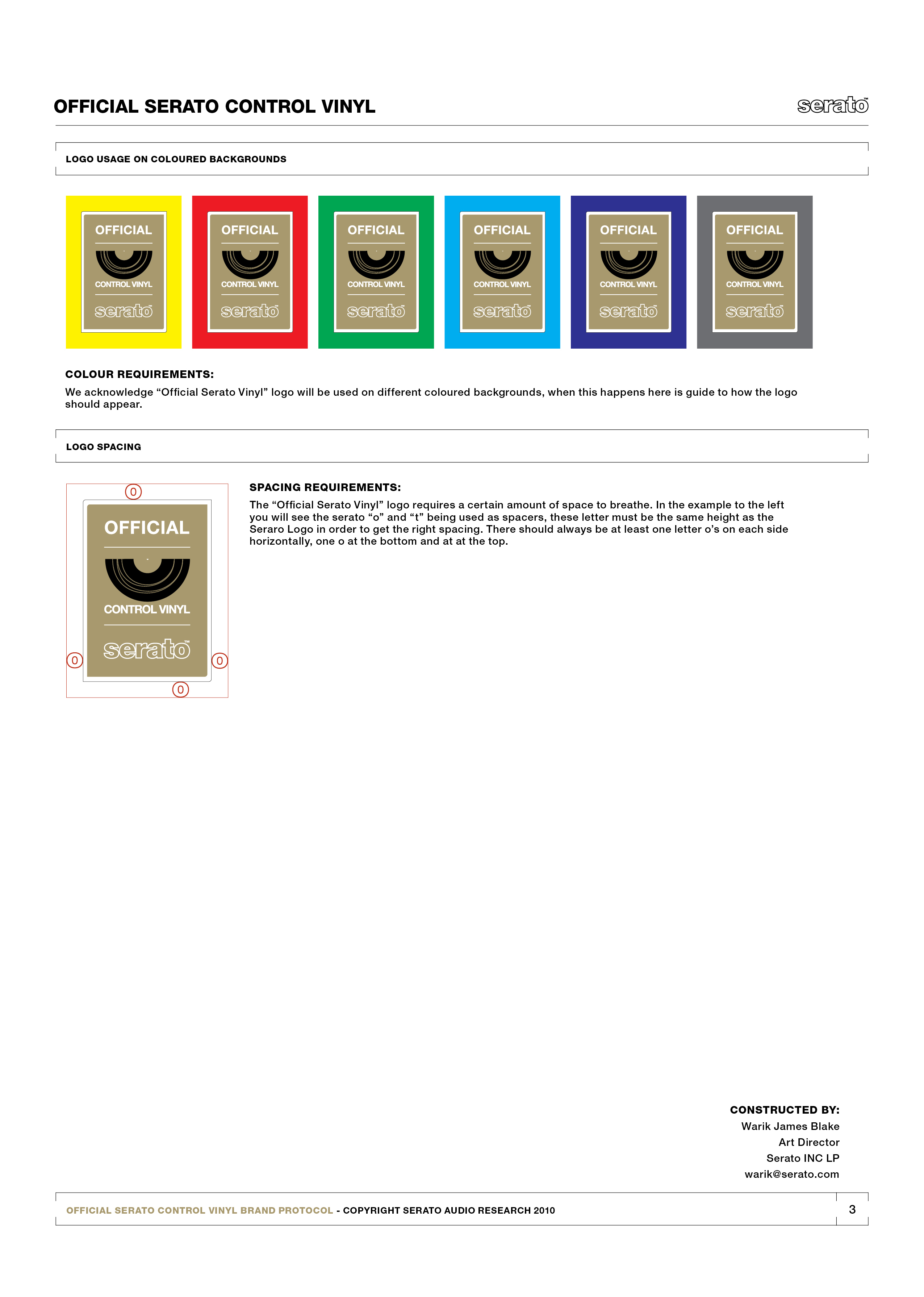 Official Serato Control Vinyl Logo Development