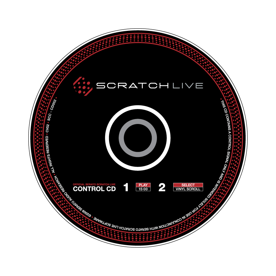 Scratch Live Control CD Design