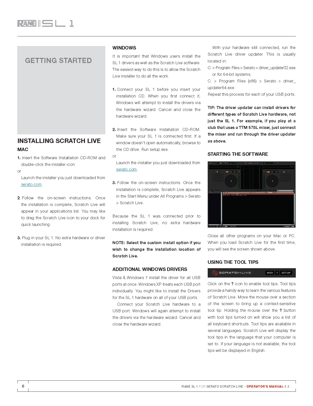 Scratch Live Manual Design