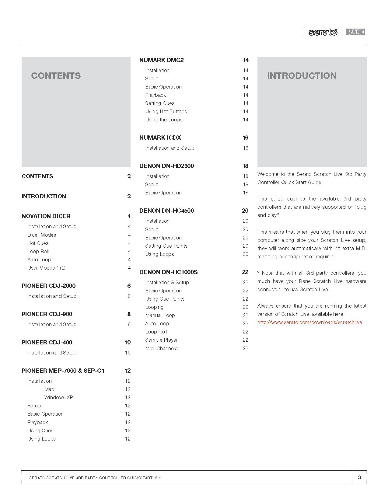 Scratch Live Quick Start Guide