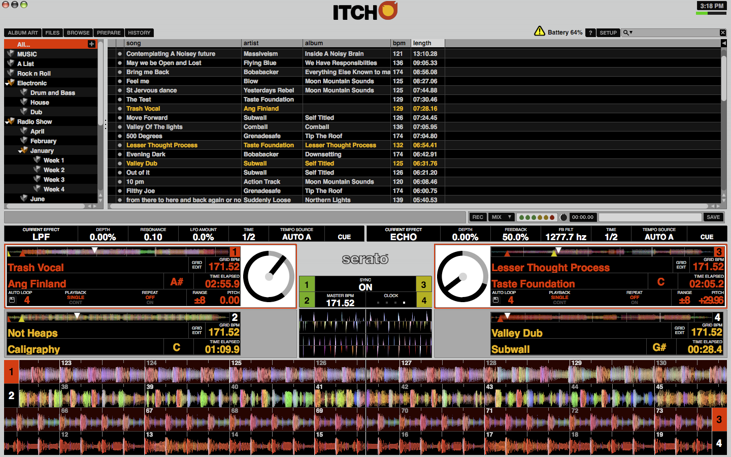 Serato ITCH User Interface