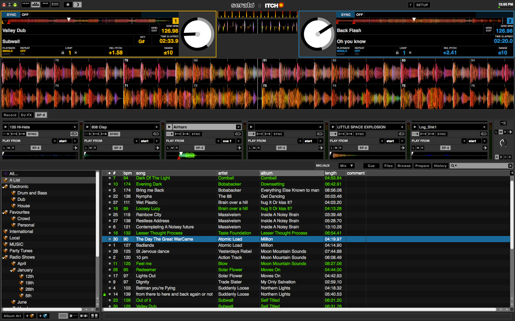 Serato ITCH User Interface