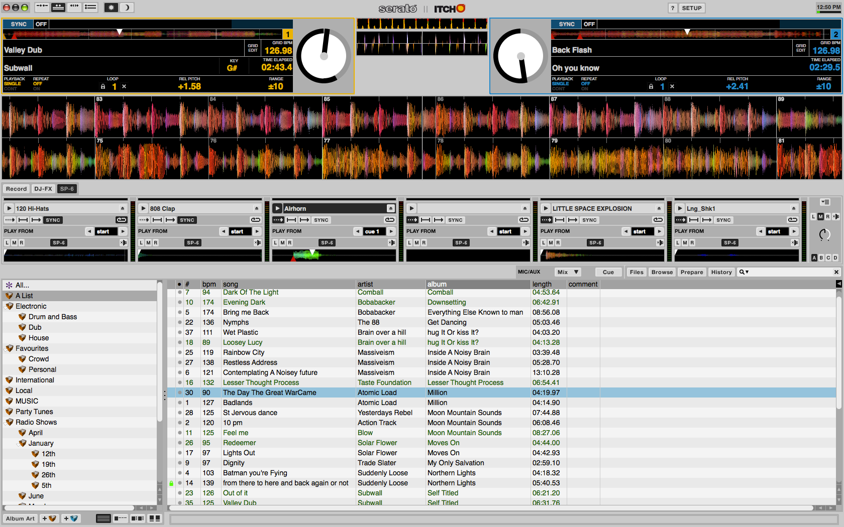 Serato ITCH User Interface