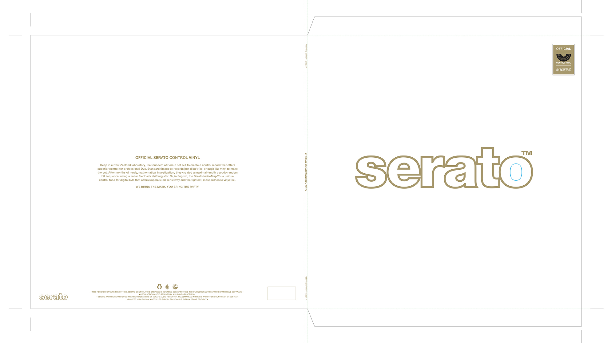 Serato Performance Vinyl Sleeve Design