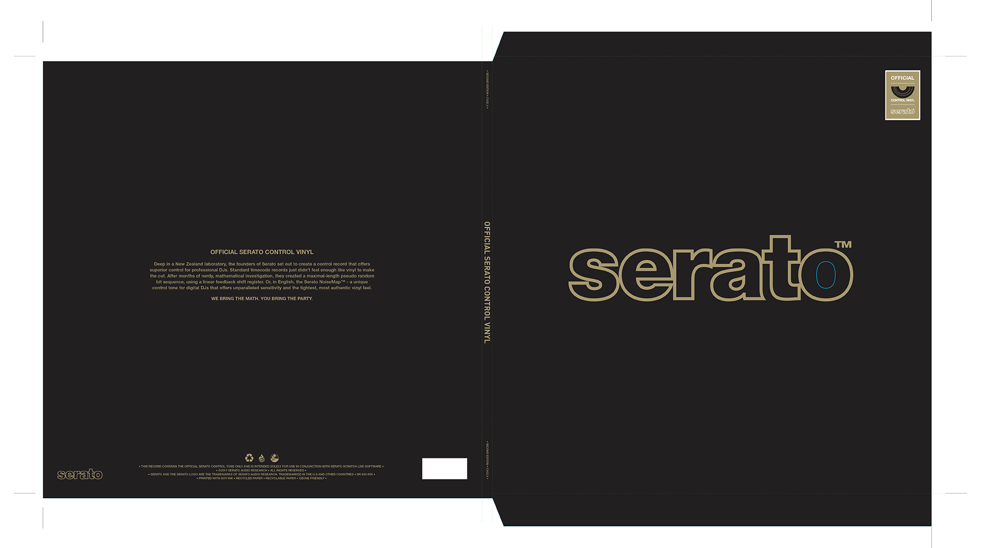 Serato Performance Vinyl Sleeve Design