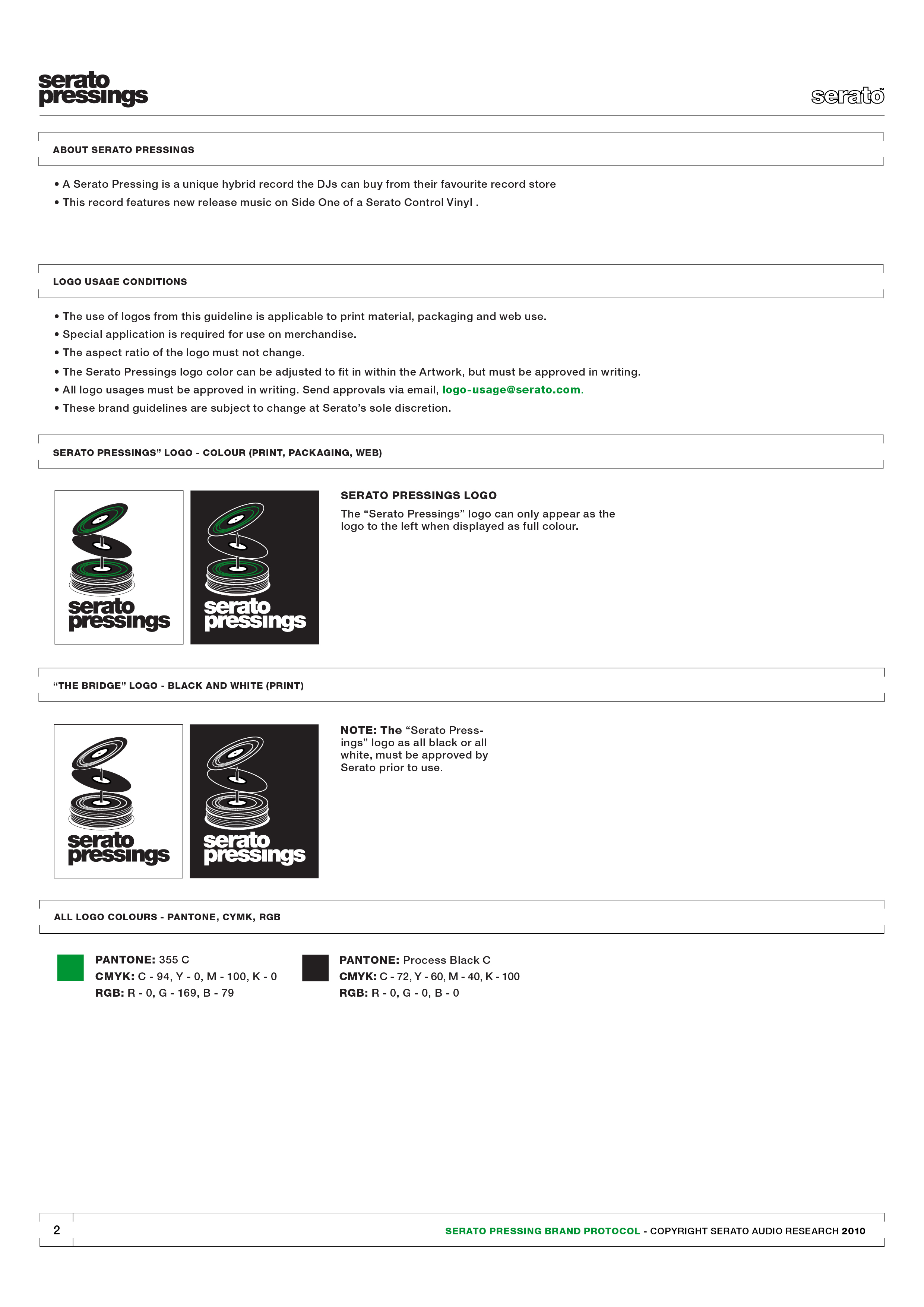 Serato Pressings Logo Development