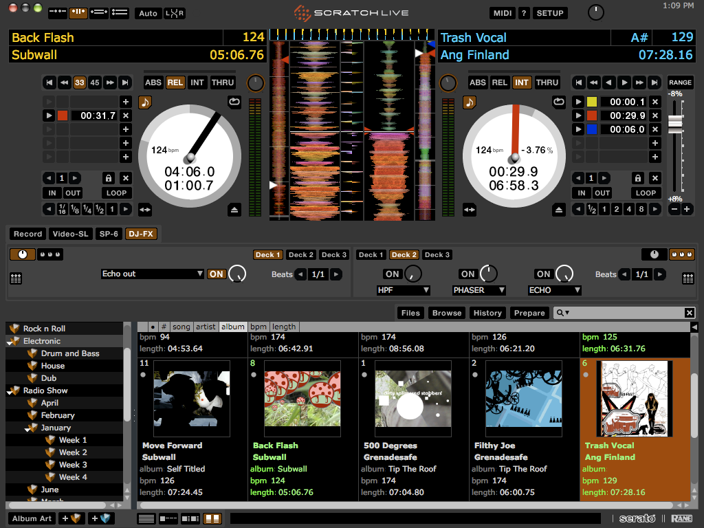 Serato Scratch Live User Interface