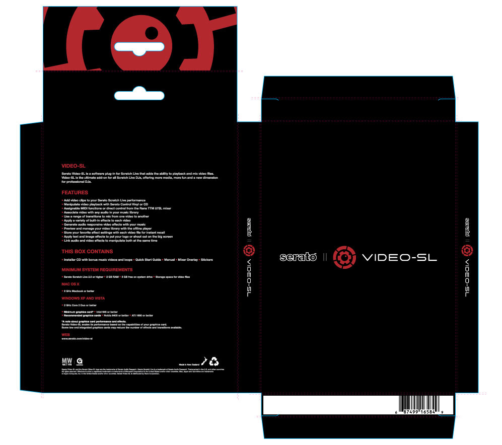 Serato Video-SL 1.2 Packaging
