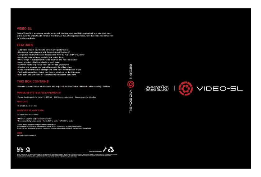 Serato Video-SL 1.2 Packaging