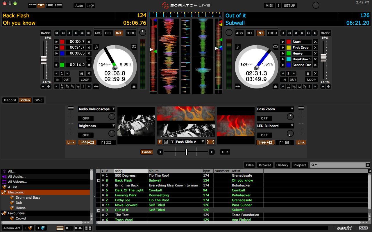 Serato Video User Interface