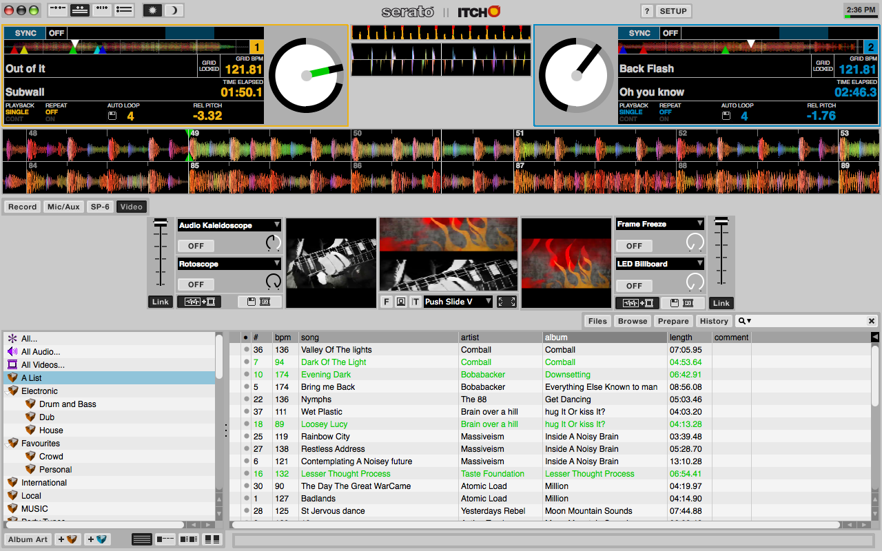 Serato Video User Interface