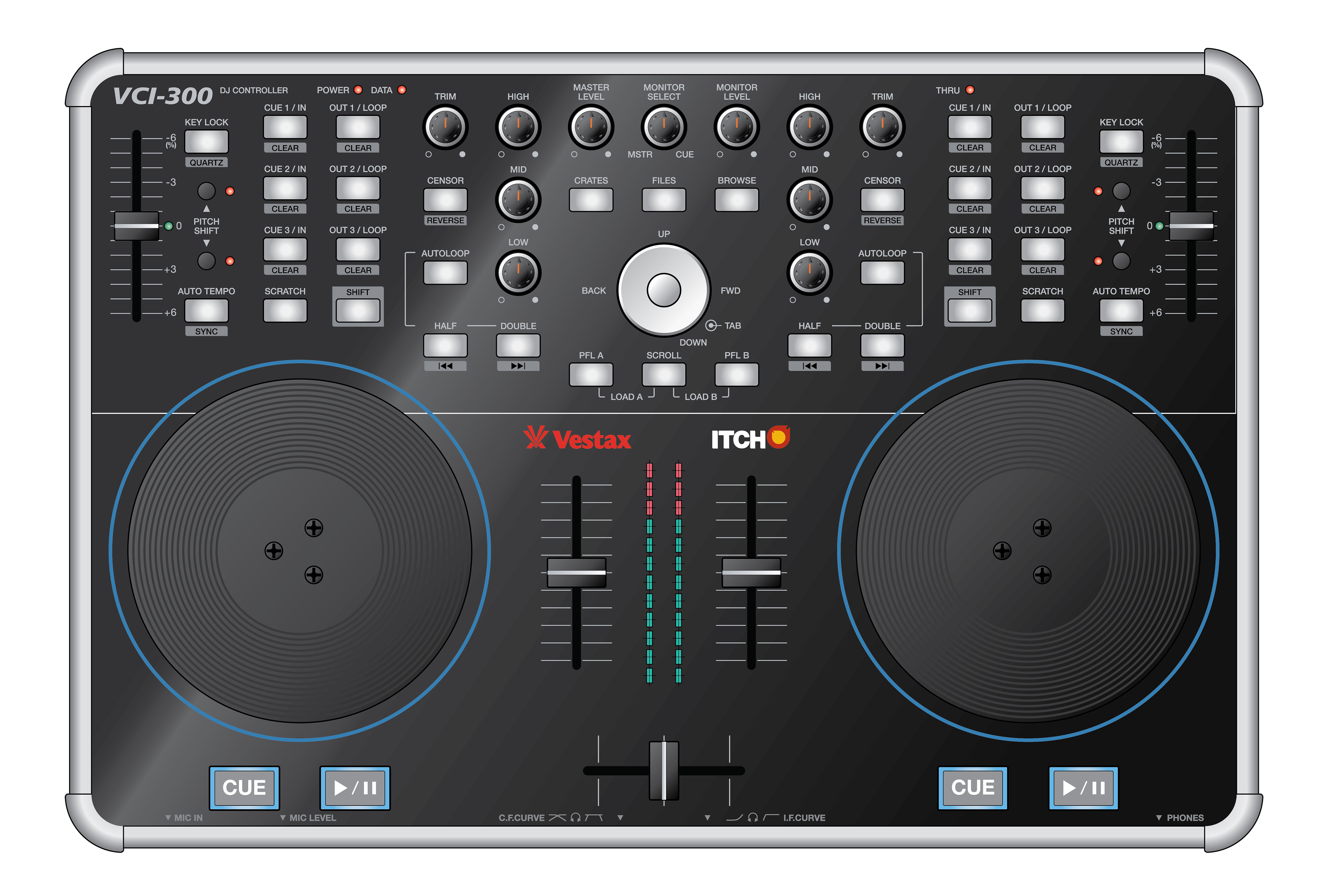 Vestax VCI-300 & VFX-1 Silkscreen Design
